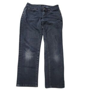 The Limited Capri Jeans Womens Size 0 Straight Leg Low Rise Dark Wash Denim Pant